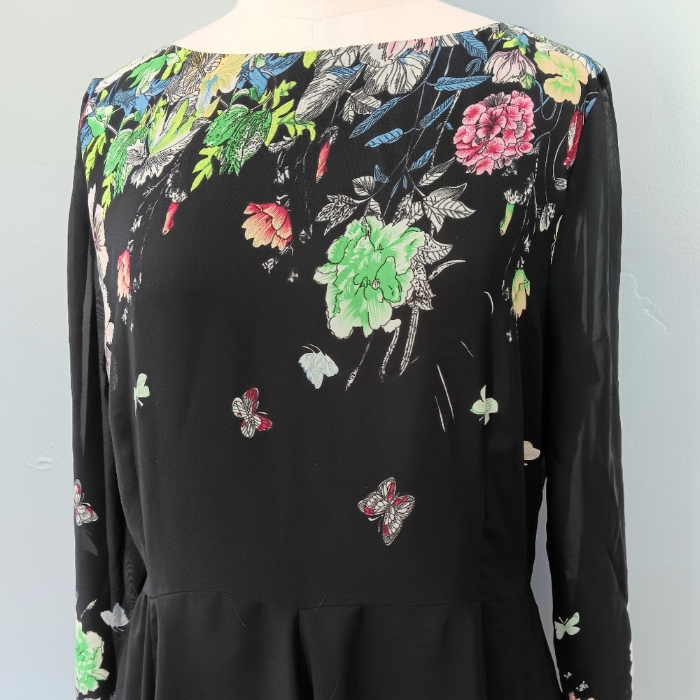 Floral Black Maxi Dress - Picture 7 of 16